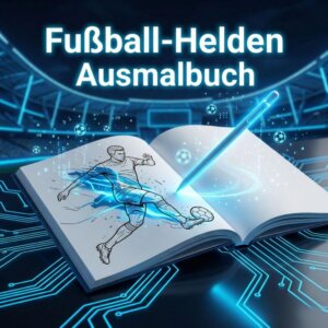 Ausmalbuch für Fußballfans ab 4 Jahre train@game